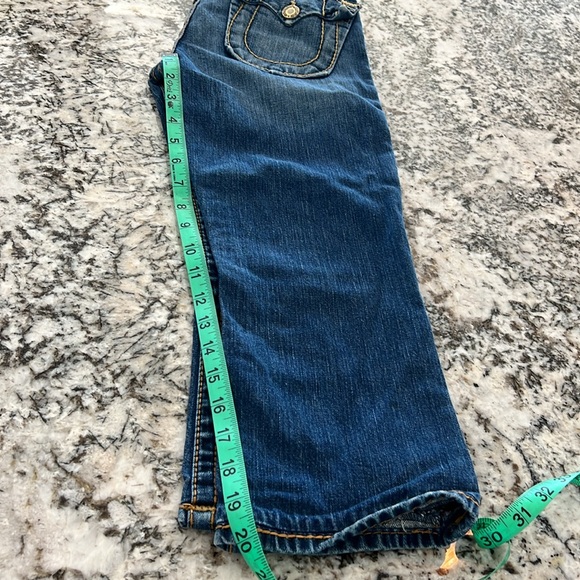 Lot of 2 True Religion Girls Size 10 Jeans Skinny Capri Cropped - Picture 6 of 11